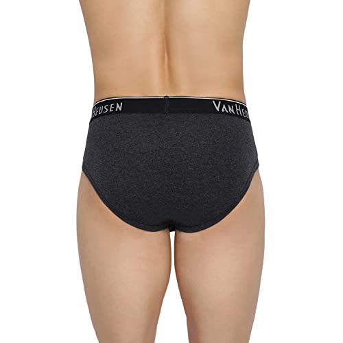 Van Heusen Men’s Cotton Briefs Pack of 3| Ribbed Cotton | Anti-Bacterial | Stay fresh | Sweat Absorbant | Moisture-Wicking | Long Lasting Colors |Breathable Combed Cotton for extra comfort | Soft Wais (₹763.00 with 12 percent savings)
