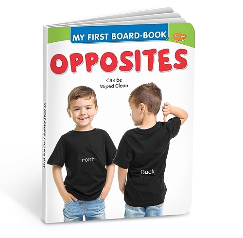 My First Board Books Opposites | Big Size Board Book For Kids By Sawan (Hardcover)