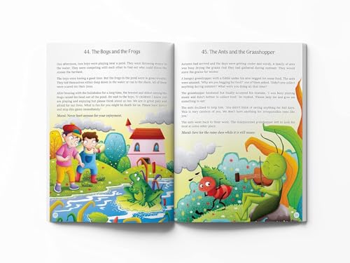 101 Aesop's Fables For Children 5 Minutes Read Aloud Illustrated Tales With Morals (Hardcover)