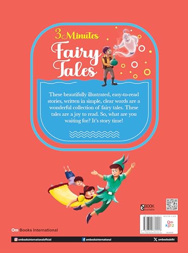 3 Minutes Fairy Tales | English Short fiction Story with colourful picture book for kids | illustrated 64 Moral, curiosity & adventure tales |3-5 years children| Read Aloud to Infants, Toddlers| (Paperback)