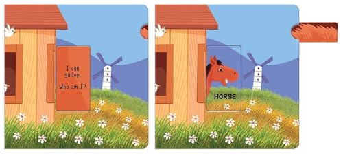 Look Who's Hiding - Farm : Pull The Tab Novelty Books For Children (Board book)