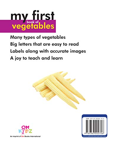 My First Book of Vegetables: Fun & Educational Board Book for kids | Early Learning Made Joyful | Realistic Pictures for Easy Recognition | Healthy Eating through Fun Visual Learning | First Step into (Paperback)