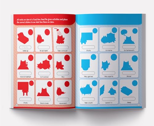 Tell the Time: Sticker Activity Book for Children | Learn to Read the Clock with 100+ Stickers | Ages 4–7 | Fun Way to Master Time Concepts (Paperback)