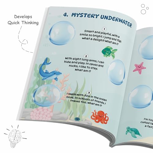 200+ Theme Based Riddle Book for Kids, Fun Learning & Interactive Brain Teasing Activity Book for 5-6 Years, Birthday Gift for Children (200+ Riddle Book) (Paperback)