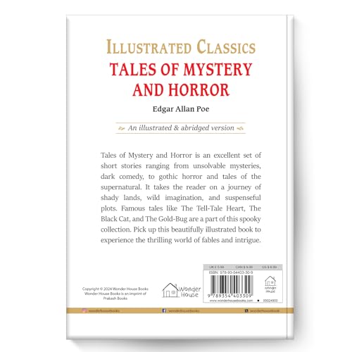 Tales of Mystery and Horror : Illustrated Abridged Children Classic English Novel with Review Questions (Hardback) (Paperback)