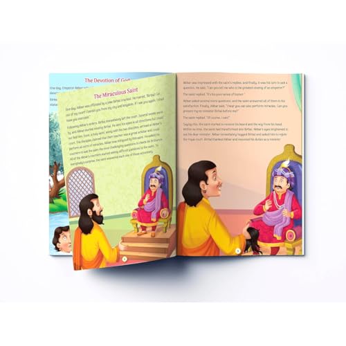 Witty Stories of Akbar and Birbal - Collection of 10 Books: Illustrated Humorous Stories For Kids (Paperback)