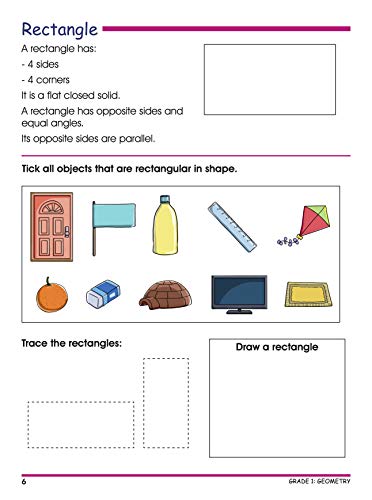 Activity Book : Grade 1 : Smart Scholars Grade 1 Geometry Fun-filled Activities (Smart Scholars Series) (Paperback)