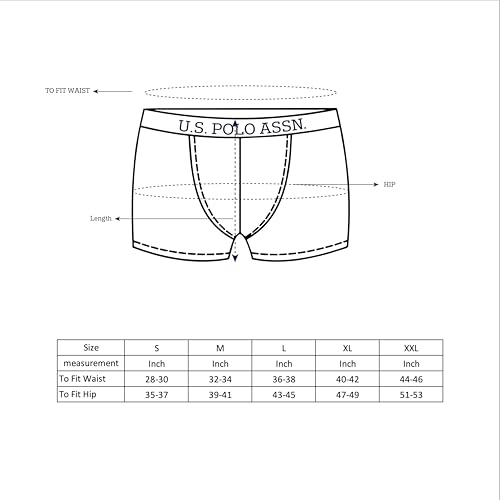 U.S. Polo ASSN. Mens OET012 Elastic Waistband Ribbed Solid Underwear Trunks - Pack of 2 (₹647.00 with 19 percent savings)