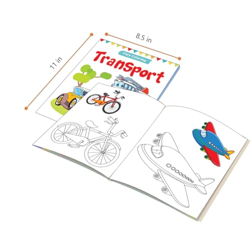 Let's Color: Copy Color Art Pack of 8 Books (Transport, Professions, Pets, Fish, Insects, Robots, Mandalas and Sports) - 3 years to 8 years (Hardcover)