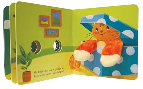 Curious Cat Finger Puppet Book for Children: Animal Finger Puppet Board Book for Babies | Fun Interactive Cat Toy Book | Touch and Play Story | Animal-Themed Picture Book for Kids (Board book)