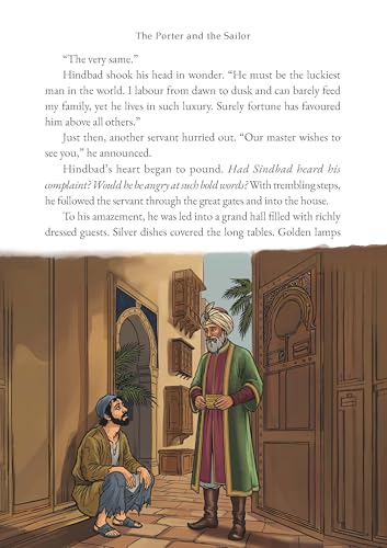 Sindbad the Sailor: The Seven Voyages - Abridged Classic with Colour Illustration (Paperback)
