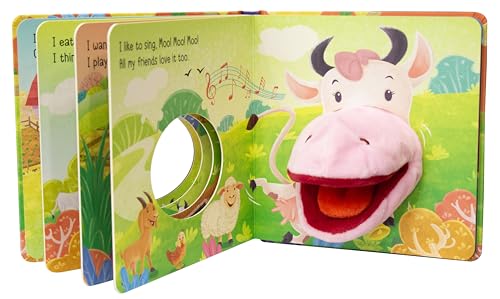 The Singing Cow Hand Puppet Book for Children: Animal Hand Puppet Board Book for Babies | Fun Interactive Cow Toy Book | Touch and Play Story | Animal-Themed Picture Book for Kids; 1+ Ages (Board book)