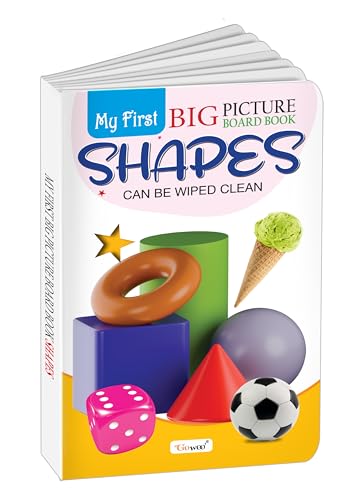 My First Big Picture Board Book Shapes : Montessori board book for kids, Engaging picture board books, Early learning board book for preschoolers, Board book for kids (Board book)