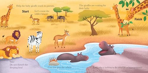 Board Book: Follow the Trail Around the Jungle- Activity Book for Children Age 3-5 Years (Board book)