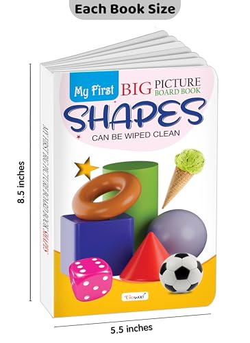 My First Big Picture Board Book Shapes : Montessori board book for kids, Engaging picture board books, Early learning board book for preschoolers, Board book for kids (Board book)