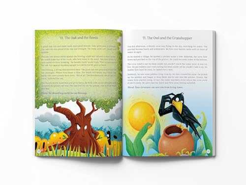 101 Aesop's Fables For Children 5 Minutes Read Aloud Illustrated Tales With Morals (Hardcover)