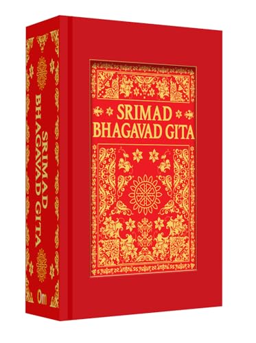 Srimad Bhagavad Gita (Deluxe Hardbound English edition with silk fabric),Spiritual Guide to Self-Realization,Gift book,Hindu scripture,Holy book,Spiritual insights,Timeless wisdom,Yoga philosophy (Hardcover)