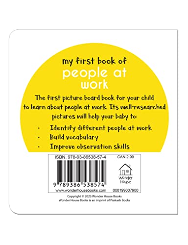 My First Book of People at Work | First Community Helpers Board Book for Babies, Toddlers & Preschoolers | Learn About Doctors, Teachers, Firefighters & More with Bright Pictures | Early Learning Book (Hardcover)