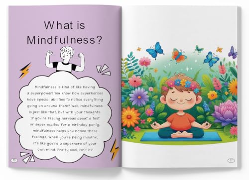 Mindfulness Journal Activity Book for Kids Daily reflection, gratitude prompts, breathing exercises & doodle space | Ages 6–10 | Build Calm, Focus & Positivity (Paperback)