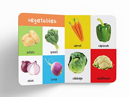 My First 100 Food We Eat: Padded Board Book for Kids | Learn Names of Fruits, Vegetables, Meals, Snacks & Foods with Bright Pictures | Early Learning Book for Babies, Toddlers & Preschoolers | Ages 0– (Hardcover)