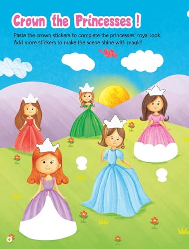 Princess Sparkle: Sticker and Royal Adventures | Sticker Activity Book (Paperback)