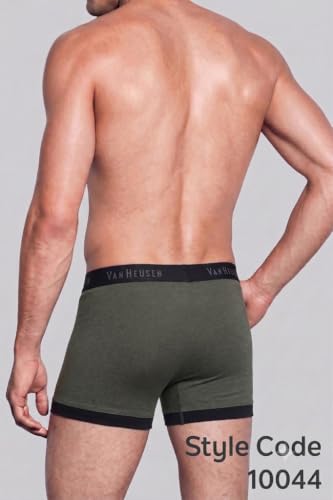 Van Heusen Men’s Cotton Trunks Pack of 2 | Fashion Trunk with contrast colors |Super Combed Cotton for softness | Open Front Fly | Moisture‑Wicking | Sweat Absorbant | All‑Day Fresh Technology |Long L (₹645.00 with 2 percent savings)