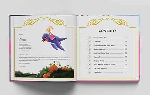 Princess Fairy Tales: Ten Traditional Fairy Tales For Children (Abridged and Retold With Large Font For Easy Reading) 8 Inches X 8 Inches - Hardback (Hardcover)