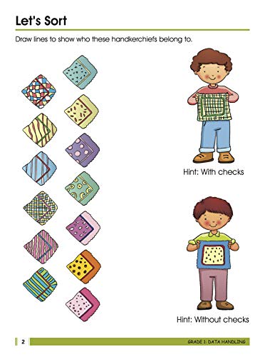 Data Handling Fun-Filled Activity Book for Kids Grade 1: Smart Scholars | Fun Collection | Engaging Exercises | Discovery and Learning ; 6+ Ages (Paperback)