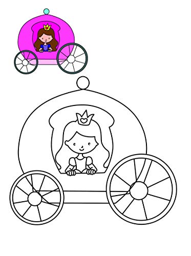 Colouring book : Copy Colouring Book Princess (Colouring book for kids) (Paperback)