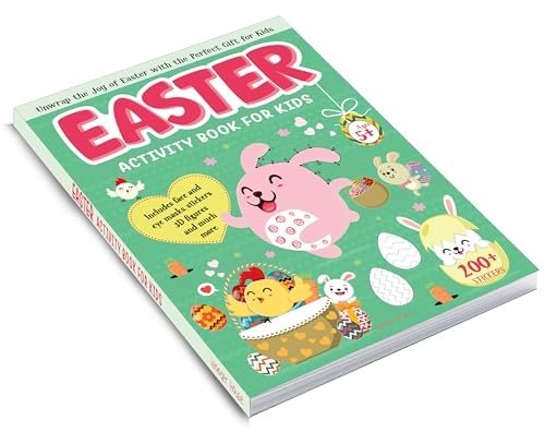 Easter Activity Book for Kids Mazes, Coloring, Word Games & More | Ages 4–8 | 2.5+ Hours of Springtime Fun and Learning (Paperback)
