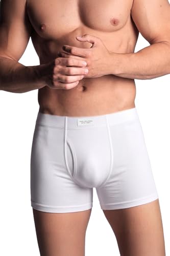 Van Heusen Men’s Cotton Boxer Brief Pack of 1 | Long Trunk | No ride-up | Inner Elastic for superior comfort | Open front fly | Super Combed Cotton for softness | Moisture‑Wicking | Sweat Absorbant |  (XL)