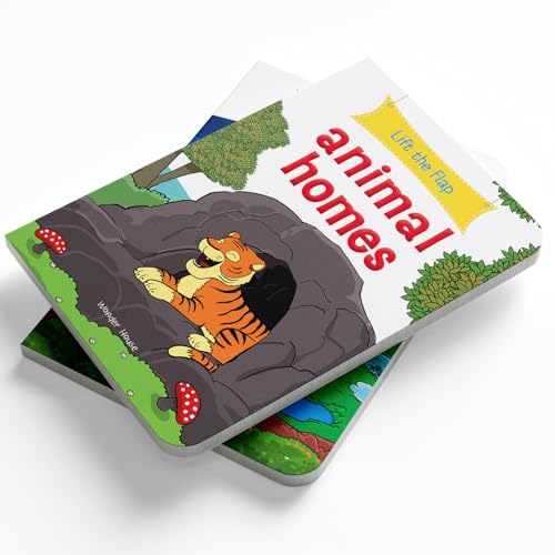 Lift the Flap: Animal homes (Board book)