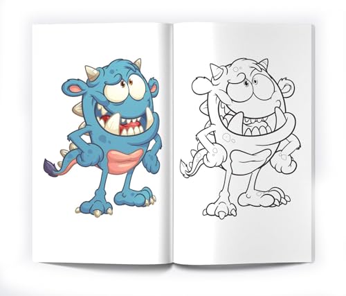 Monster Colouring Book (Giant Book Series): Jumbo Sized Colouring Books (Hardcover)