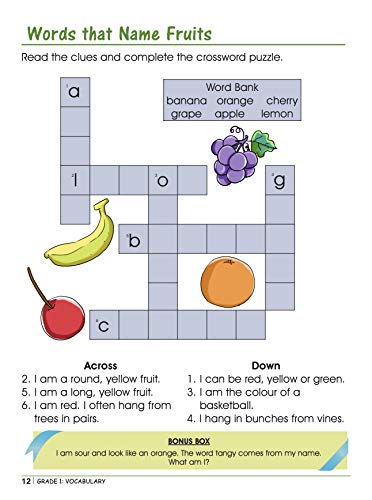 Vocabulary: Grade 1 Fun-Filled Activities Book for Kids | Smar Schoolars | Children’s Vocabulary Build | Language Skill | New Words | Language fluency ; 6+ Ages (Paperback)