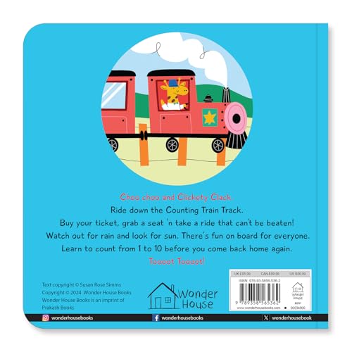 Counting Train Track – Choo Choo and Clickety Clack: A Fun Rhyming Board Book to Learn Numbers 1–10 with Trains, Tracks & Counting Fun | Bright ... for Toddlers & Preschoolers | Ages 2–5 Years (Board book)