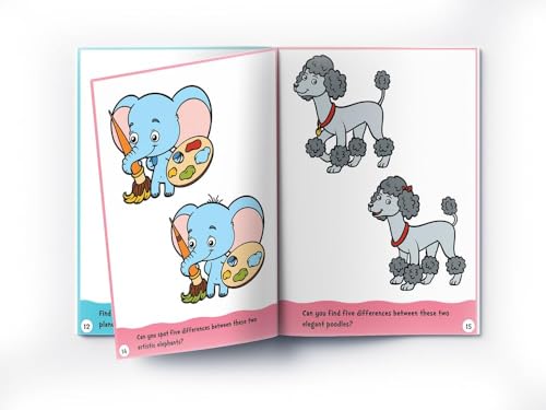 Spot the Difference: First Fun Activity Book for Kids | Boost Focus & Observation Skills | Ages 4–7 | 2+ Hours of Engaging Puzzle Fun (Paperback)