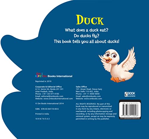 Board Book : Duck ( Animals and Birds ) - Cutout Board Books (Board book)