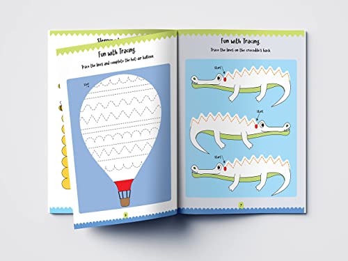 My Super Fun Kindergarten Activity Workbook for Children : Pattern Writing, Colors, Shapes, Numbers 1-10, Early Math, Alphabet, Brain Booster Activities, Following Directions, and Interactive Activiti (Paperback)