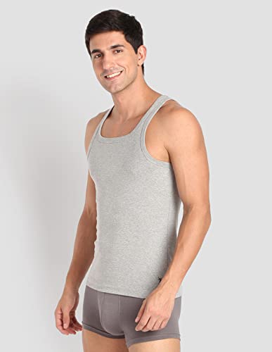 U.S. Polo ASSN. Men's EV006 Pure Cotton Ribbed Vest - Pack of 1 (₹303.00 with 22 percent savings)