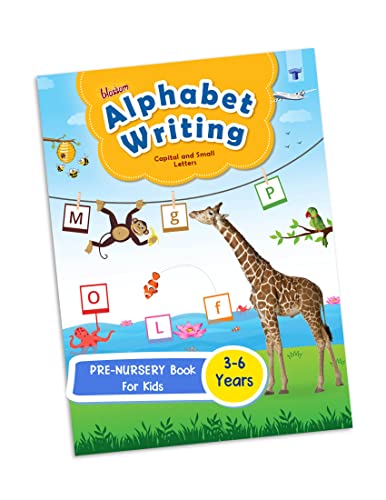 Blossom English Alphabet Writing Book for Kids | 3 to 5 Year Old | ABCD Capital and Small Letter Practice and Activities for Nursery Children | 55 Practice Boxes for each Letter [Paperback] Target Pub (Paperback)