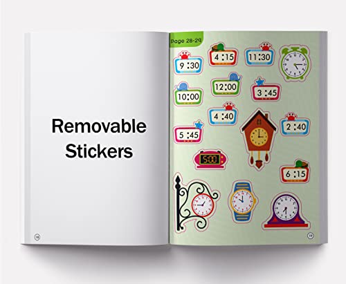 Tell the Time: Sticker Activity Book for Children | Learn to Read the Clock with 100+ Stickers | Ages 4–7 | Fun Way to Master Time Concepts (Paperback)