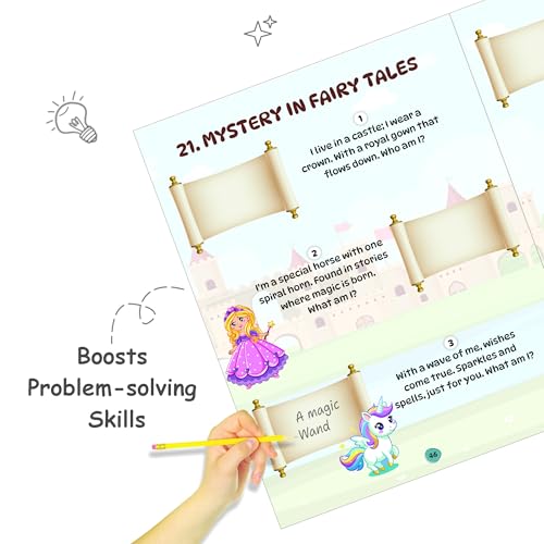 200+ Theme Based Riddle Book for Kids, Fun Learning & Interactive Brain Teasing Activity Book for 5-6 Years, Birthday Gift for Children (200+ Riddle Book) (Paperback)