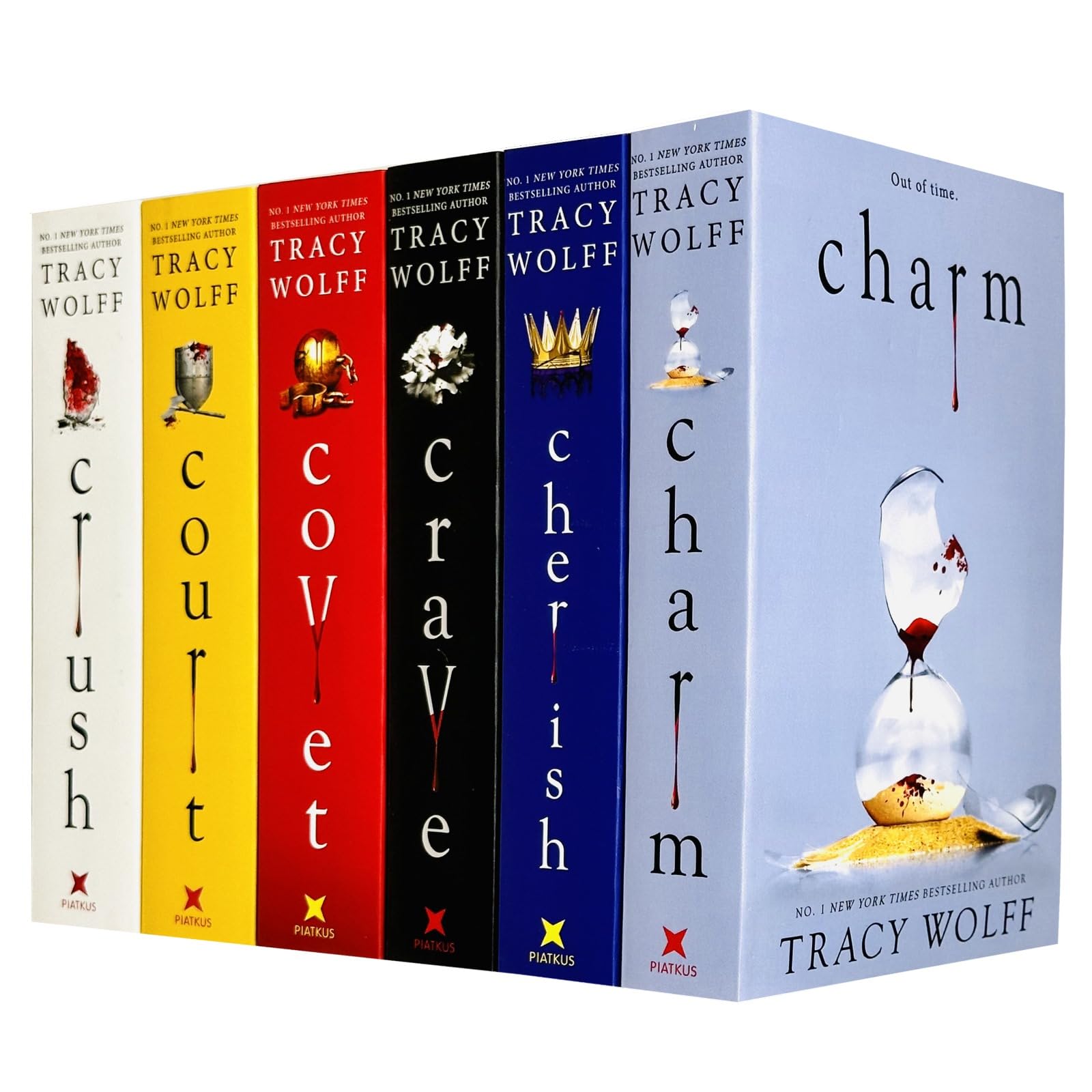 Crave Series 6 Books Collection Set By Tracy Wolff (Crave, Crush, Covet, Court, Charm & Cherish) Paperback