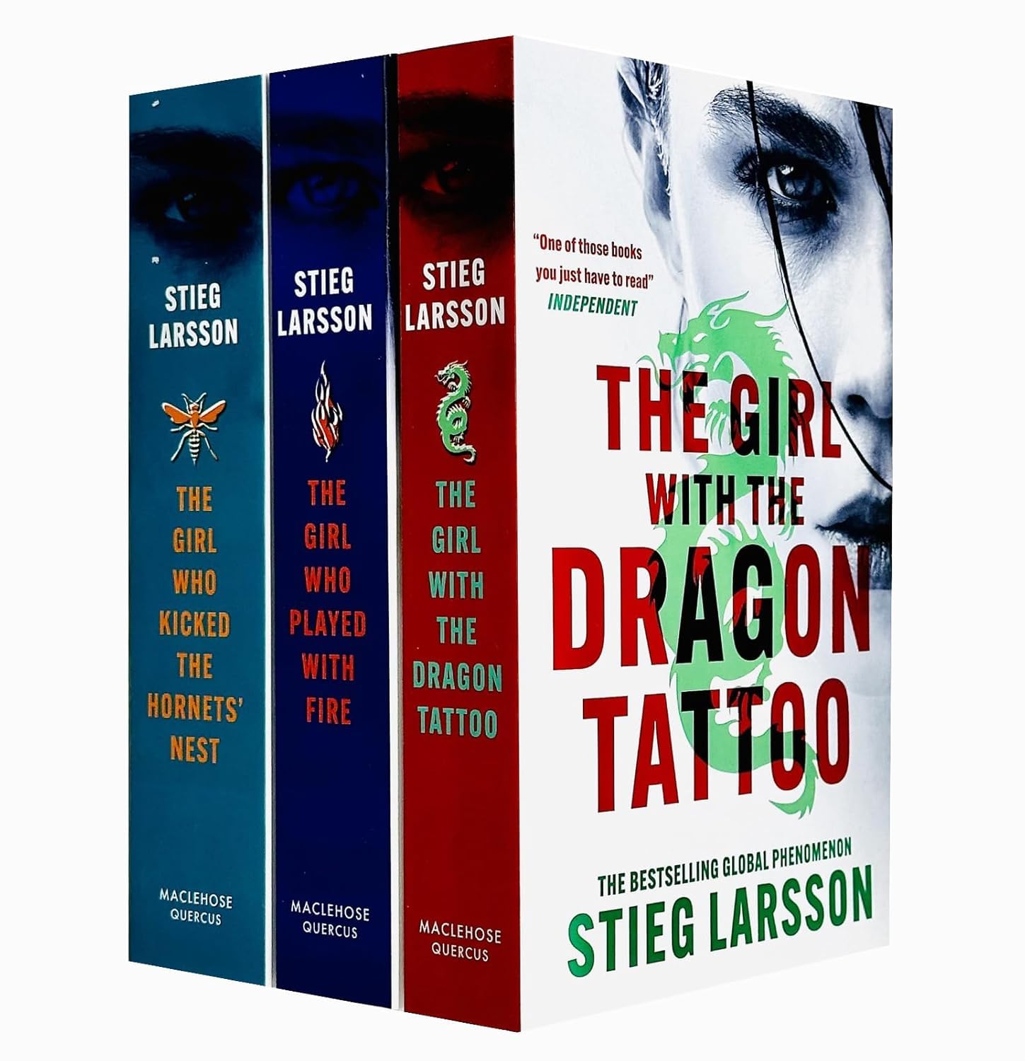 The Millennium Trilogy Collection. 3 Books. (The Girl With the Dragon Tattoo; The Girl Who Played With Fire; The Girl Who Kicked the Hornet's Nest). RRP £23.97