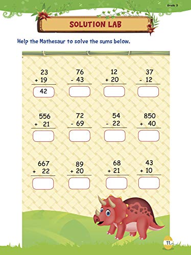 Activity Book : Mental Math : Mathesaurs Mental Math Activity Workbook Grade-3 (Paperback)