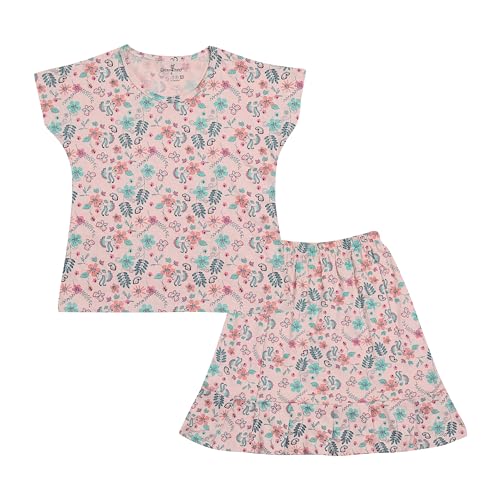 NammaBaby Girl Cotton Night Suit Tshirt Shorts Capri Pyjama Set - Multipacks (₹878.00 with 56 percent savings)