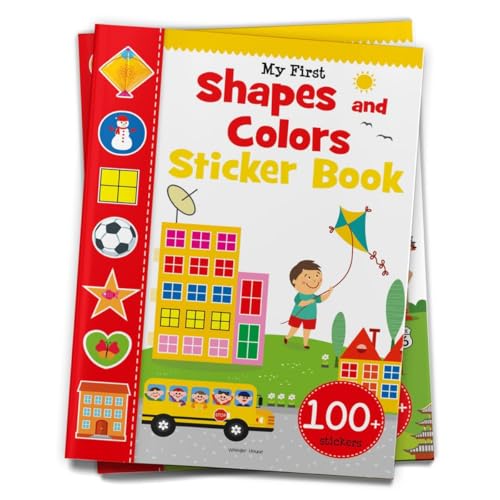 My First Shapes and Colours Sticker Book: Exciting Sticker Book With 100 Stickers (Hardcover)