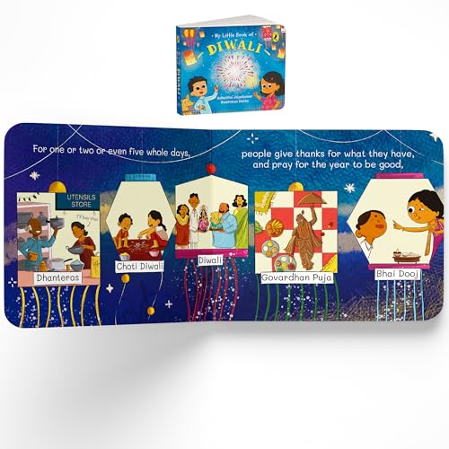 My Little Book of Festivals (Boxset) : Illustrated board books on the Indian festivals of Diwali, Holi and Navratri | Hindu mythology for kids age 3+ (Paperback)