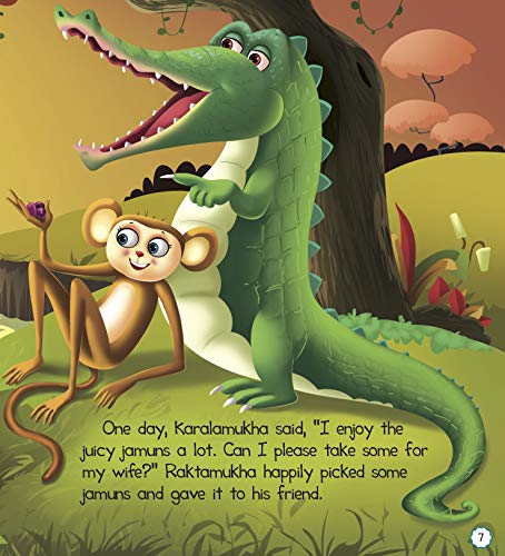 Panchatantra Stories: The Monkey and the Crocodile (Paperback)