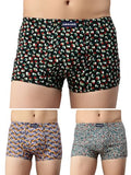 Lux Cozi Mens 100% Cotton Printed Mini Trunk | Printed Mini Trunk for Men | Color and Print May Vary | Mini Trunk for Men Pack of 3 (XL)